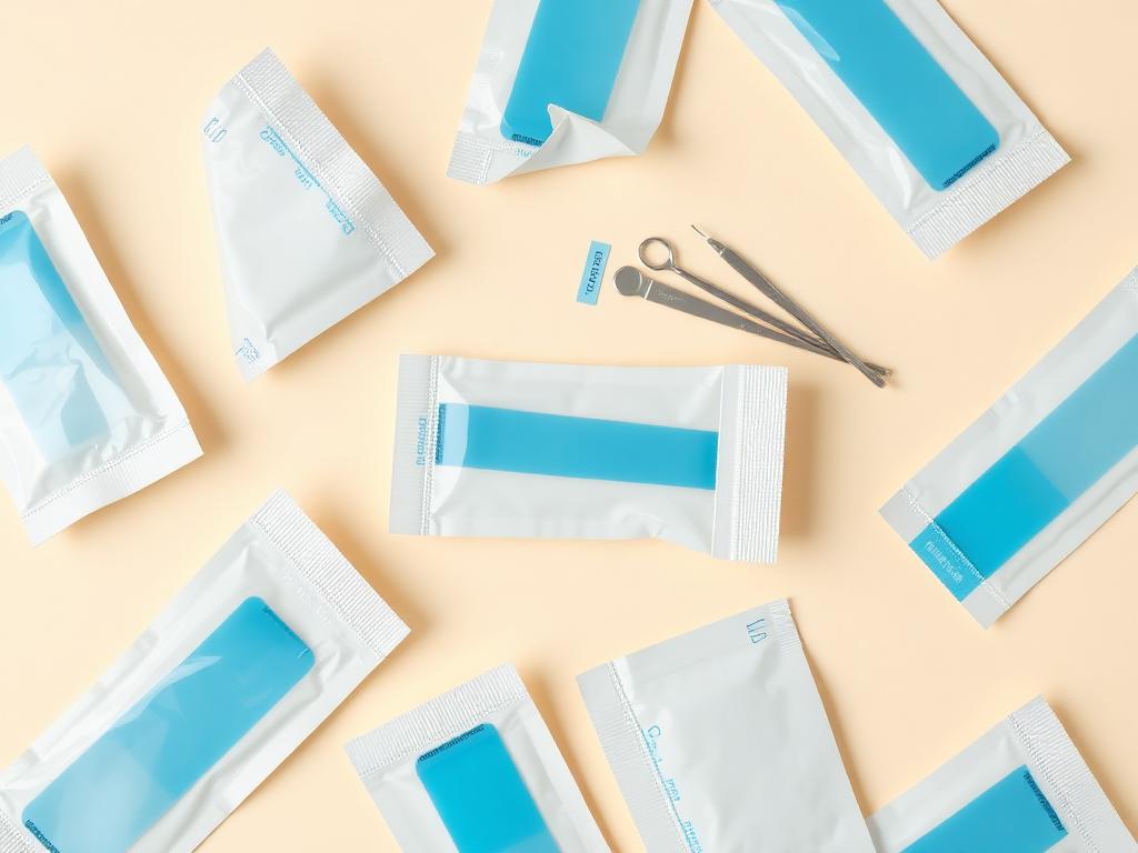 Sterile sealed pouches with chemical indicators